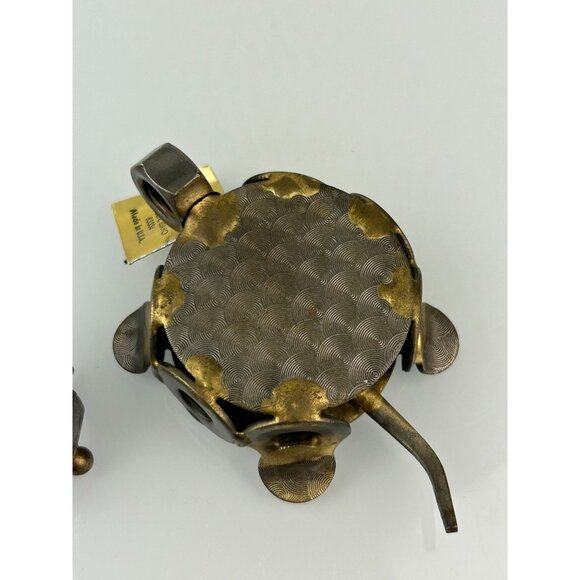 Nuts Bolts Rock Creek Metal Craft Turtles Set of 2 Gift Unique Brutalist - Picture 16 of 16